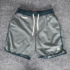 Vuori Banks Short Mens Small Green Athletic Performance Running Workout Gym V330